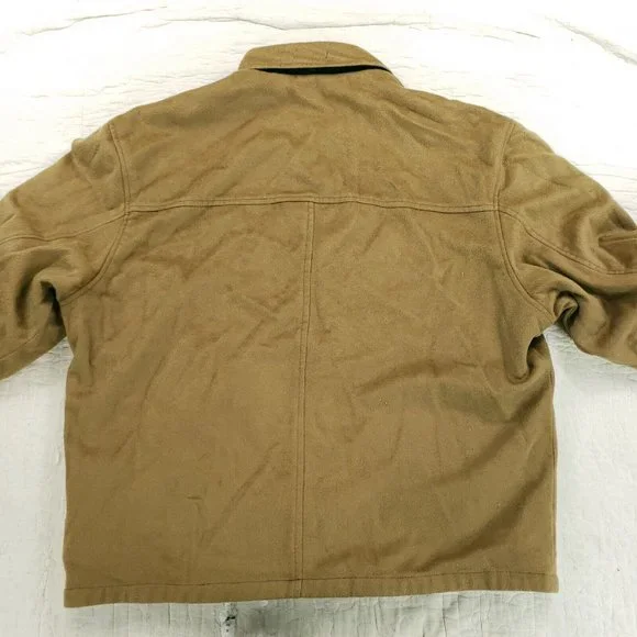 Missani Le Collezioni Reversible Leather Jacket Cashmere Wool Blend Mens 2XL